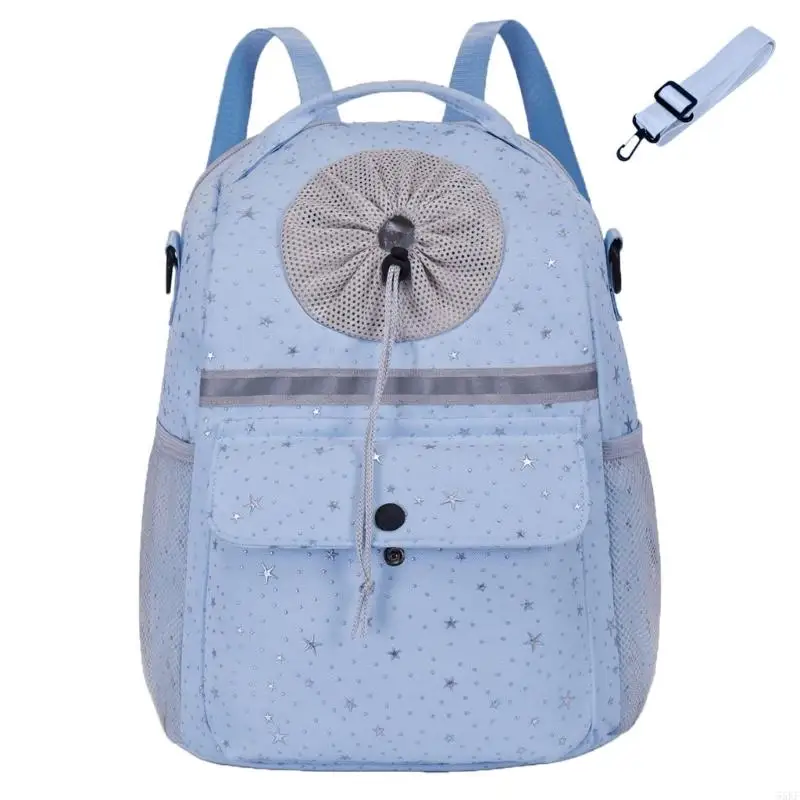 Multiuse Pet Travel Backpack Carriers Bag With Drawstring Head Hole for Walking 55KF