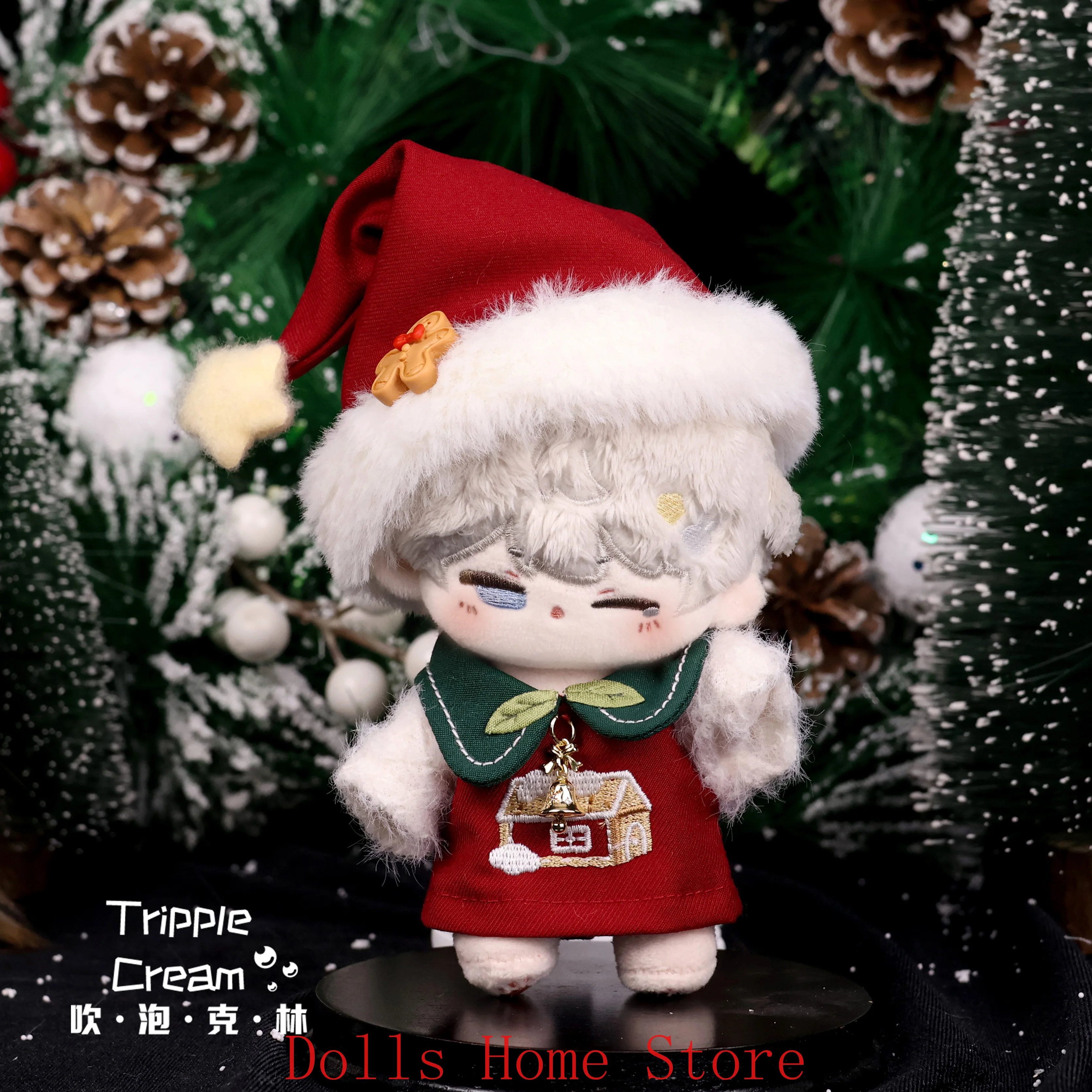 

Clothes Kawaii Snowman Deer Bells Clothing Suit For Stuffed Plushies Body Anime Halloween Gift Cosplay Costumes 10cm