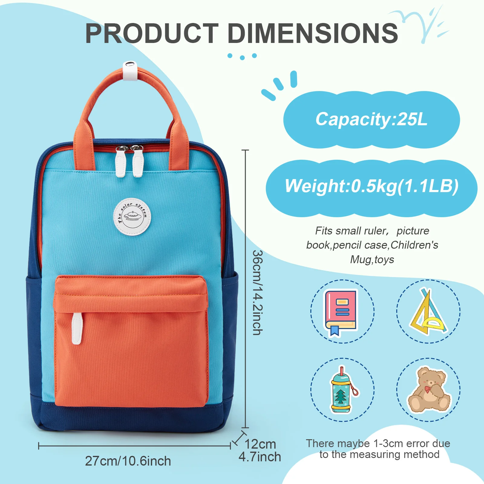 Kids Backpack for School Cute Backpack for Teens Girls Boys Student Bookbag, Commuter Casual Daypacks for Women College Backpack