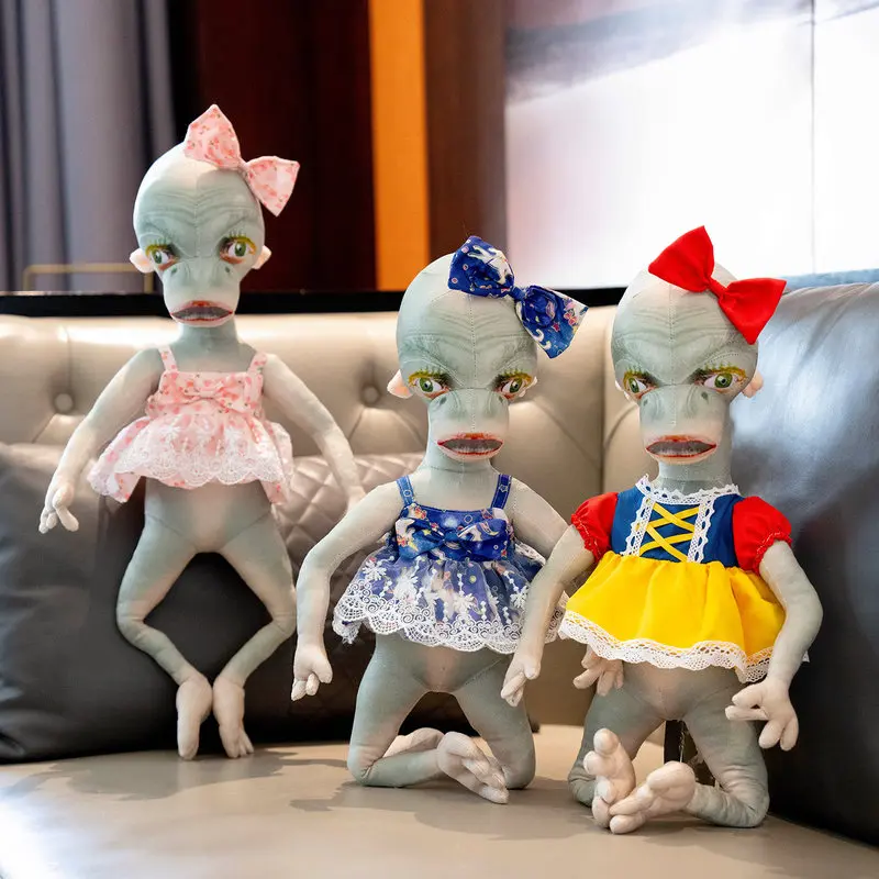 

New Hot Selling Crazy Alien Doll Plush Toy Sleeping Hug Doll Sleeping Simulation Ugly Doll Male and Female Funny Festival Gift