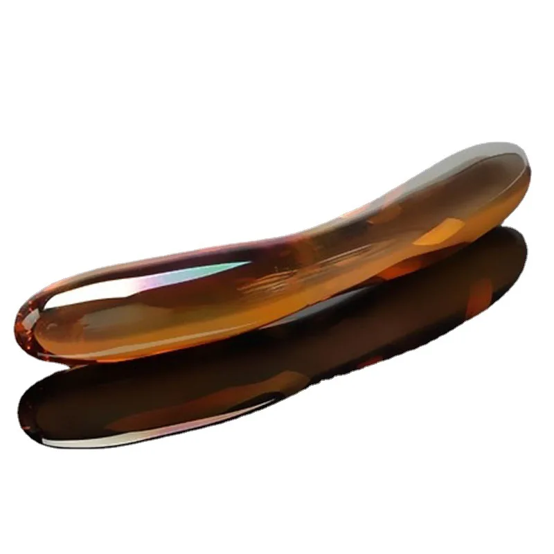 Hand Made Crystal Massage Instrument, Confortável Ponto Stick Bar, Foot Point Massage, Tiger Eye Pedra Varinha, 7\