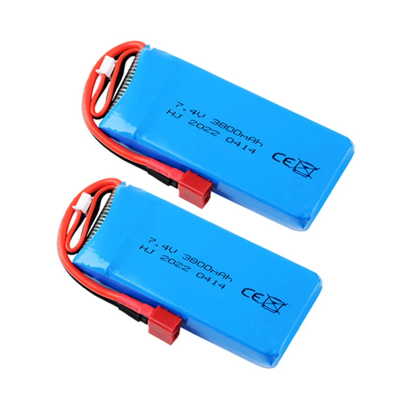 7.4V 3800mAh 2S Lipo Battery with Imax B3 Charger For Wltoys 144001/14401 0/ 124017/124019/124018/12428 RC Car