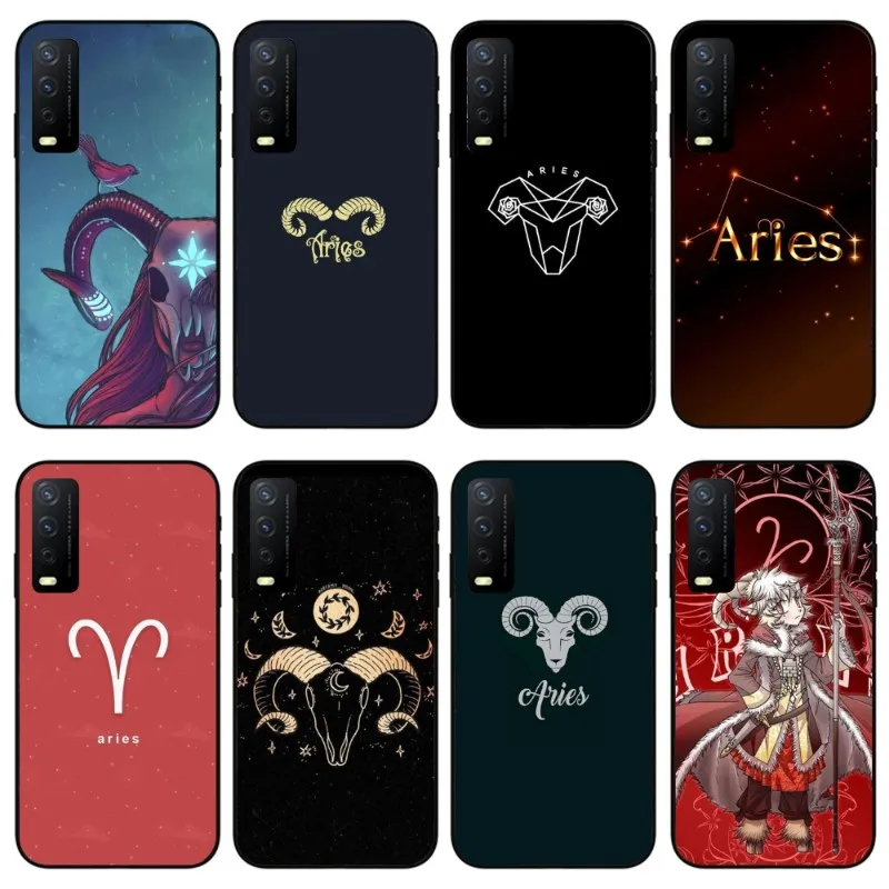 Aries Astrology Zodiac Phone Case for VIVO Y95 Y93 Y31 Y20 V19 V17 V15 Pro X60 NEX Black Soft Cover Funda Shell