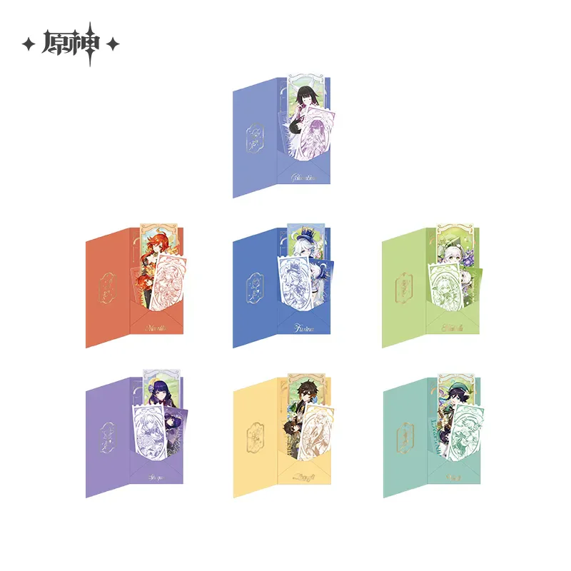 

[Подлинная] игра miHoYo Genshin Impact, празднование 5-й годовщины, набор памятных билетов, аниме-орнамент, косплей, рождественские подарки