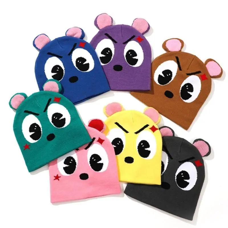 652F Cappello invernale lavorato a maglia per adulti Mantieni caldo Cappello antivento per il freddo per il ciclismo