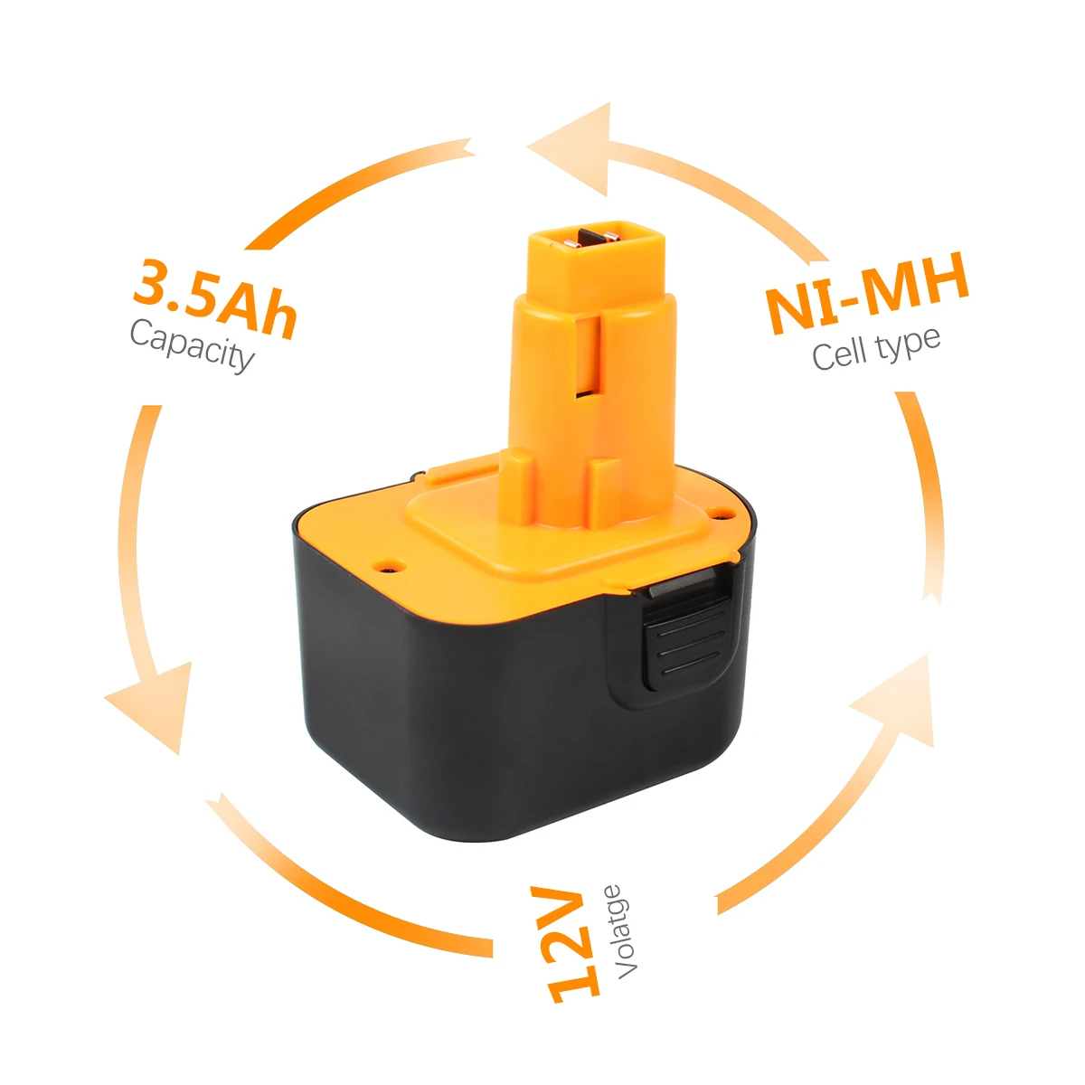 For Dewalt 12V Battery 3.5Ah DC9071 DW9072 DW9071 DE9074 DE9037 DE9071 DE9072 DE9075 12 Volt Battery Cordless Power Tool