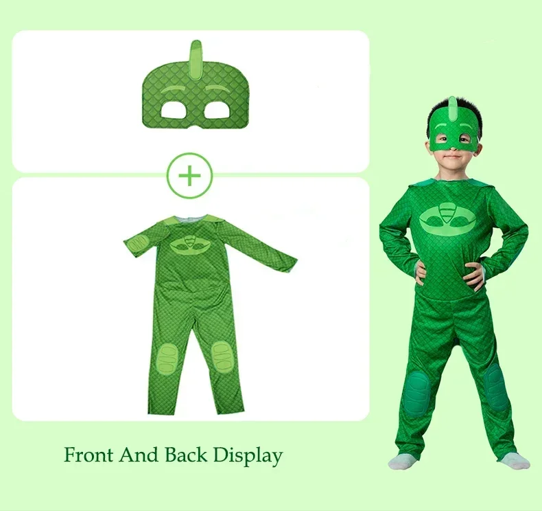 2025 Halloween Cartoon Pj Cosplay Costume Anime Figure Dressing Clothes Christmas Halloween Birthday Party For Boy Girl Kids - view 2