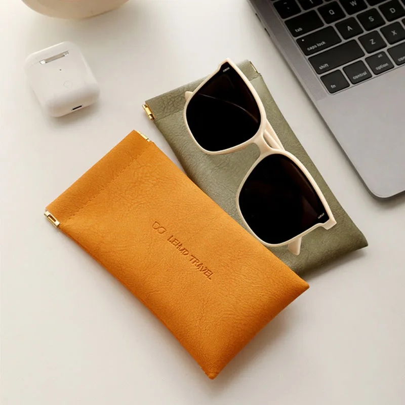 Large Capacity Glasses Bag Portable Sunglasses Case For Women Eyeglasses Package Automatically Closes The Storage Packet