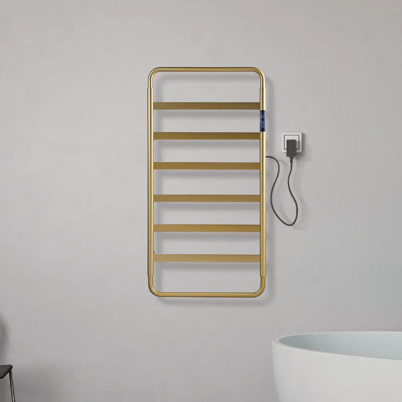 Smart Electric Towel Rack Carbon Fiber Heating Bathroom Shelf Intelligent Dryer for Bath Towels Home Wall Mounted Warmer Wall