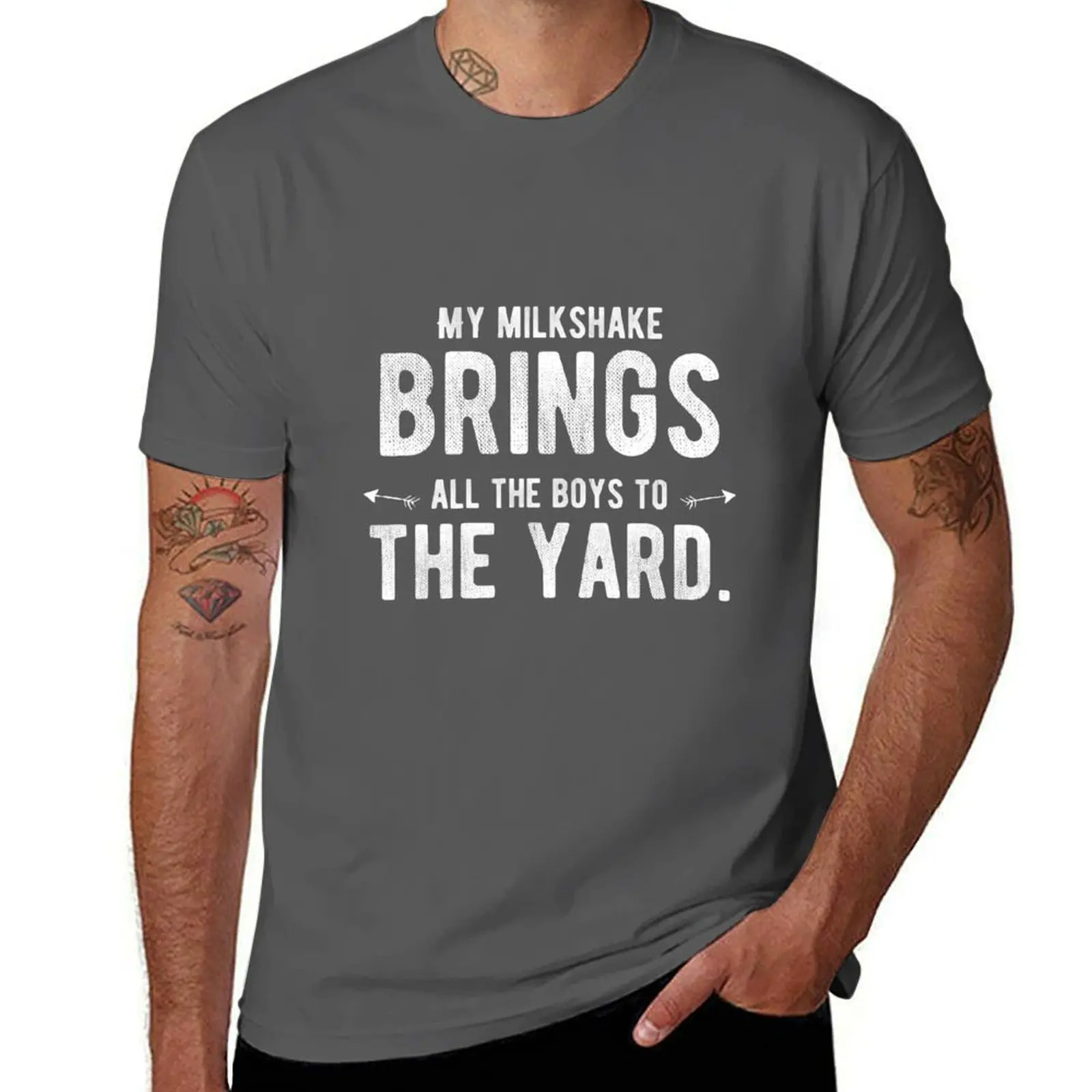 

Funny all yard. the My the milkshake Lazy boys to Quote brings T-Shirt Casual Breathable Short Sleeve Top