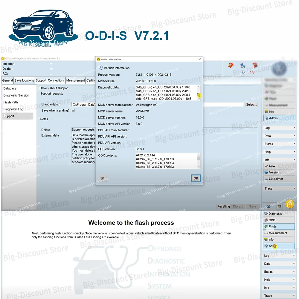 Diagnostic Tool OKI V-A-S 5054A VAS Bluetooth-Compatible AMB2300 VA-S 5054a 6154 full Chip Support win 10 For V-W A-udi