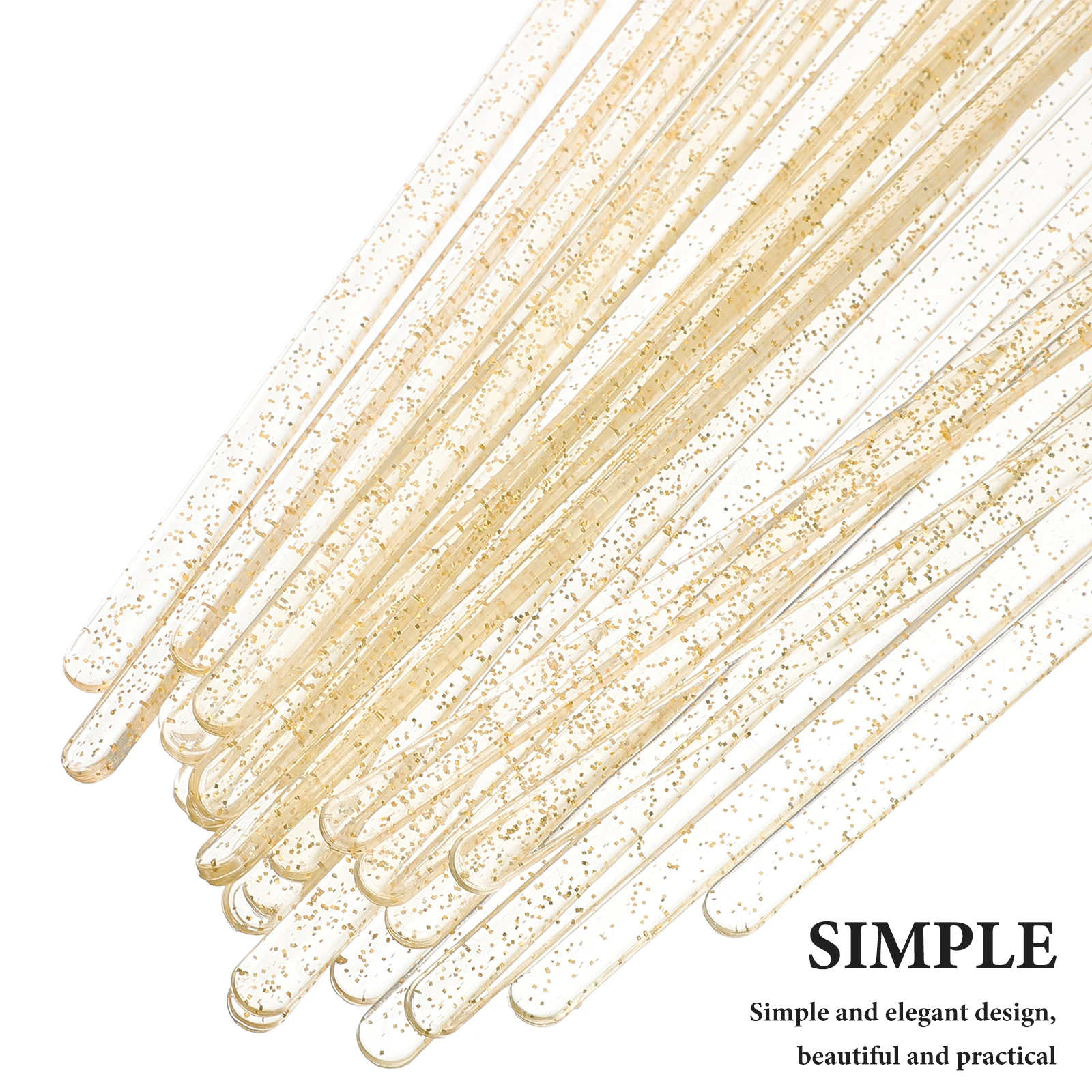 

25Pcs Stirring Stick Mixer Elegant Ball Head Design Easy Use Coffee Bar Milk Tea Cocktail Juice Beverage Swizzle Sticks