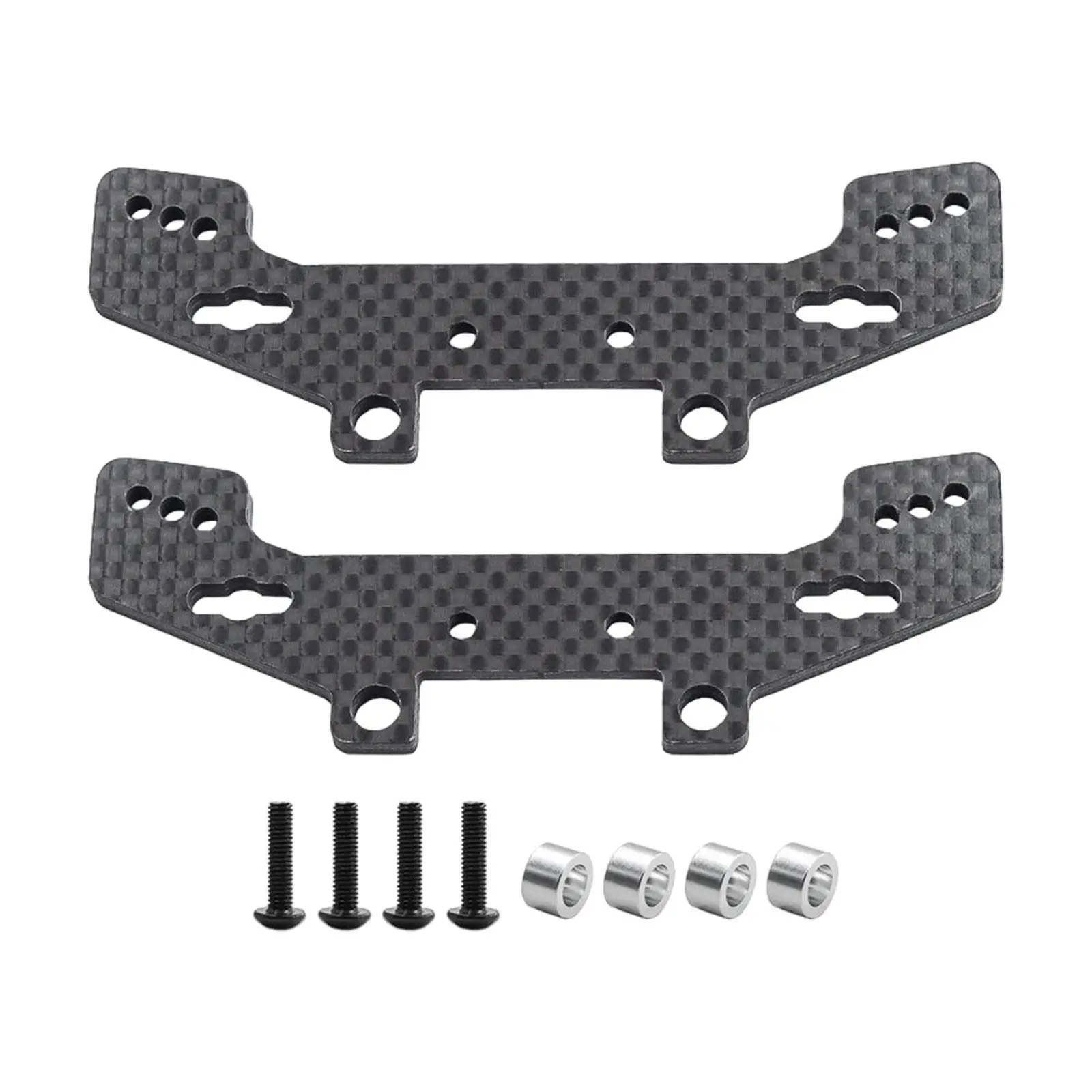 Carbon Fiber Shock Tower Set RC Car Damper Mount Repair Accessory for TT02 TT02R 1 10 Off Road