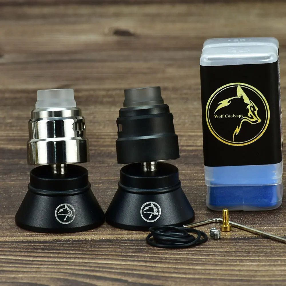 Wolfcoolvape RDA 24mm S 316SS Vape atomizer tank for coils & atomizers - gallery image 3