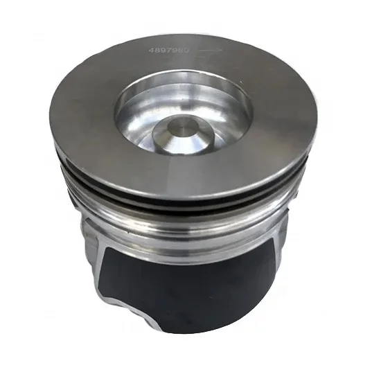 Pistón diésel de 102mm con superficie de cabeza plana 4897980 para motor Cumins Isbe/Qsb4.5/Qsb6.7, 6 uds.