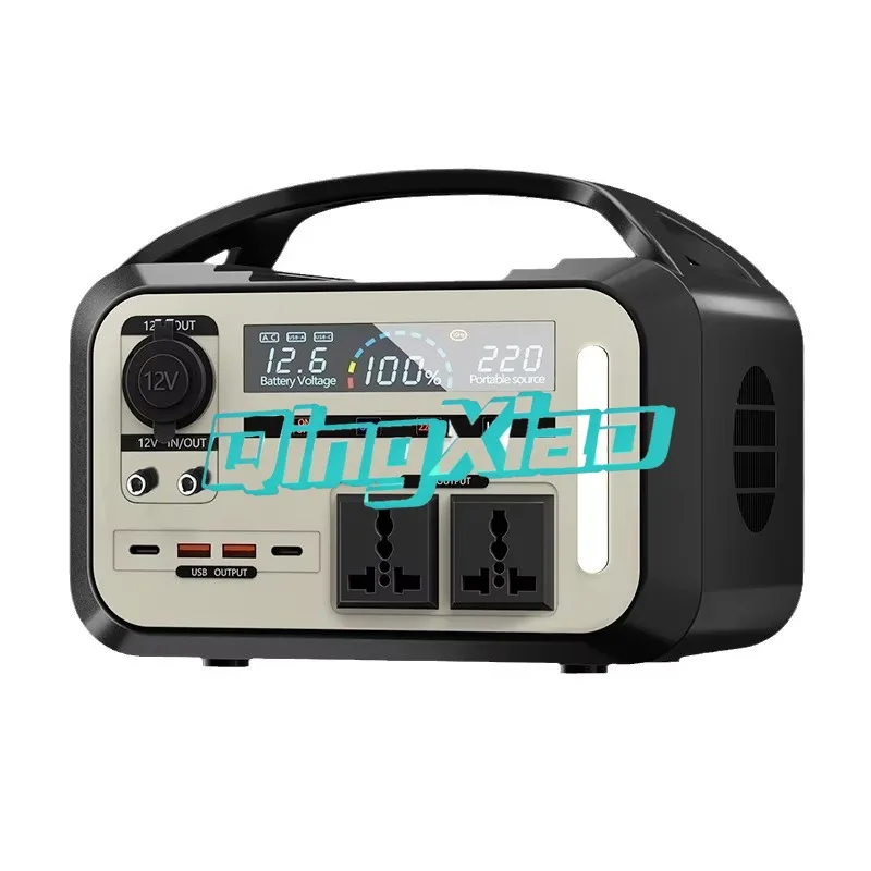 

ortable Power Station With AC USB 12V Output 220V Emergency Battery For Camping Car Travel Home With LED Light High Capacity