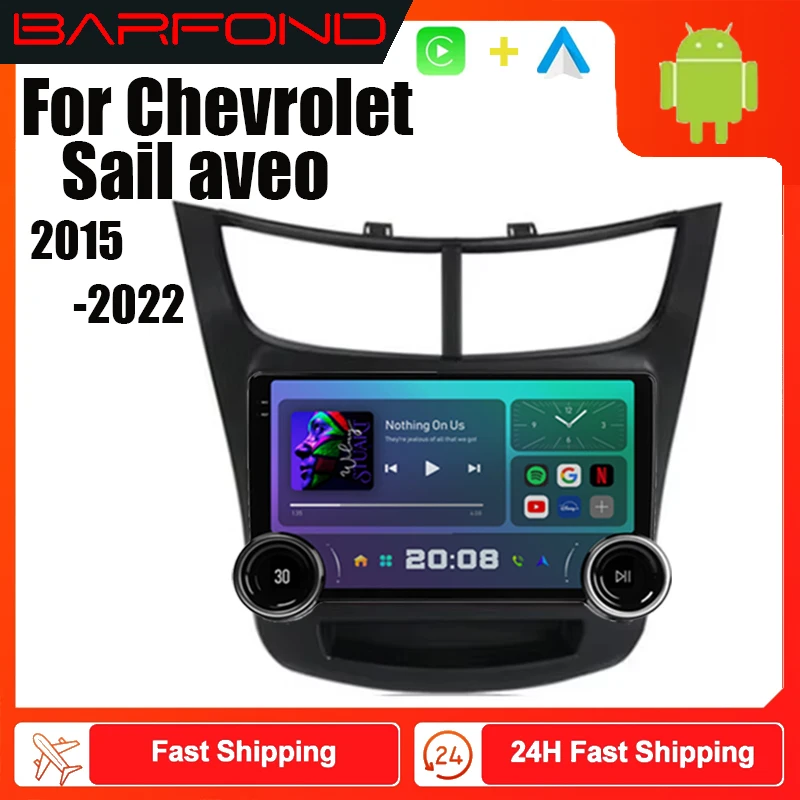 Barfond  For  Chevrolet Sail aveo 2015-2022 Car Radio Multimedia Video Player Navigation stereo GPS Android 13 2din dvd