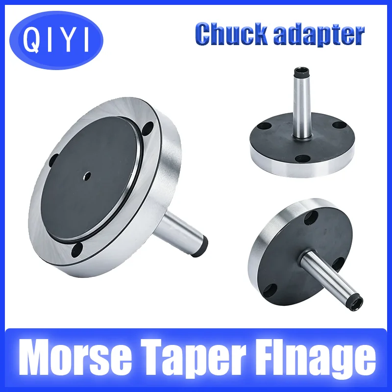 QIYI Lathe Chuck FlangeMT2-80/100/125 MT3-80/100/125 Morse Taper Flange Lathe Chuck Adapter For K11-80 K12-80 K72-80 K11-125