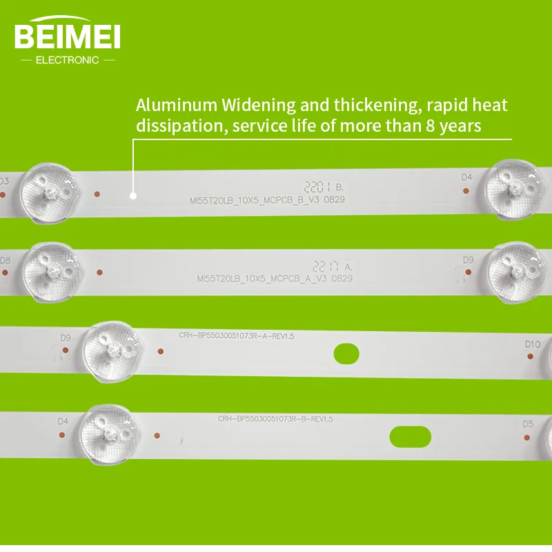 LED TV Backlight Tester Set, TV, CRH-BP55030051073R-A, B-REV1.5, LED L55M5-AD, L55M5 a, 5 + 5 Pares por conjunto