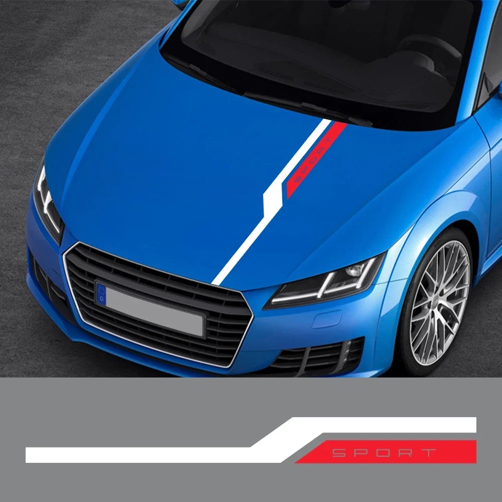 Car Hood Bonnet Sticker Graphics Sport Auto Decor Decal for Audi BMW Nissan Toyota Jeep Hyundai Ford Kia Honda Renault Subaru