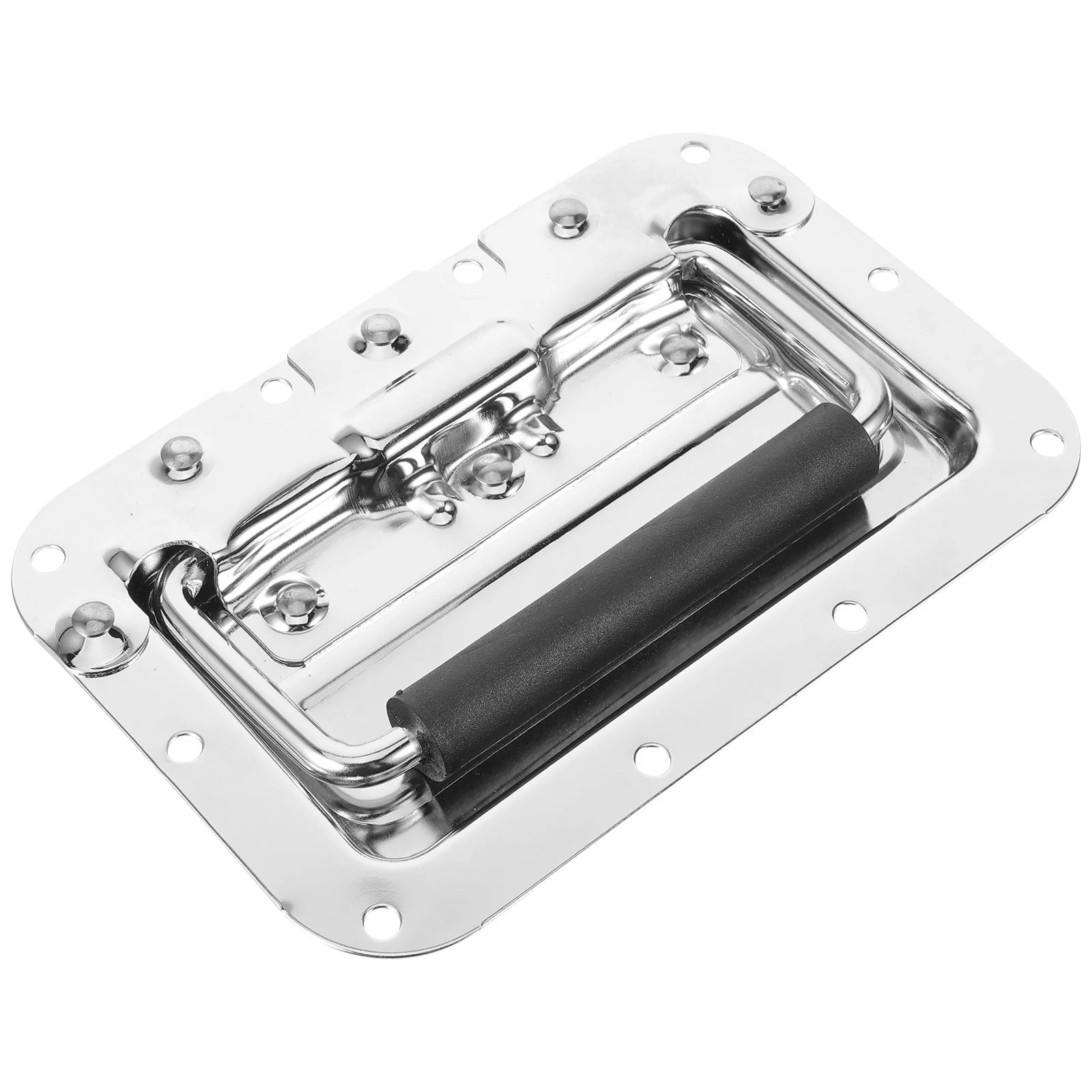 Sliding Door Handle Flight Cases Electroplated Hardware Cabinet Toolbox Mount Silver Alloy Handles