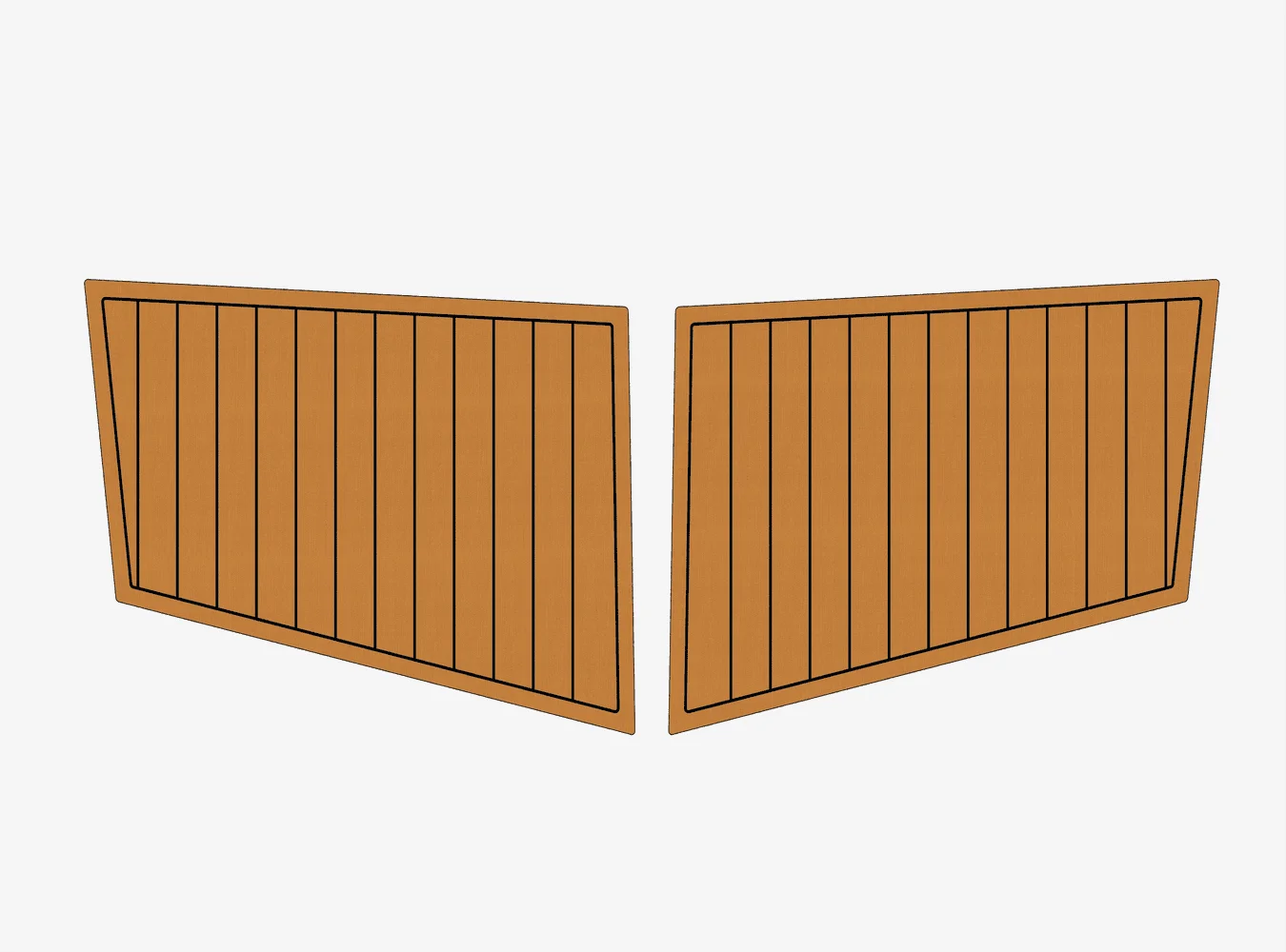 

2007 Tige 21V 1/4" 6mm EVA foam Non-Slip PVC Teak Decking marine Mat seadek aqua carpet Marine Floor