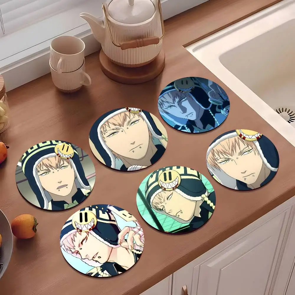 1pc Noiz Game D-DRAMAtical Murder Wooden Coaster Colour Printing Cup Mat Home Desk Decoration Gifts