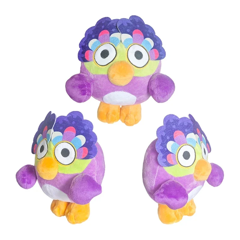 Bluey Dog's Friend Chattermax Purple Owl Plush Toy Bingo Doll Cartoon Animation Claw Machine Fur Purple Bird Toy Children's Gift