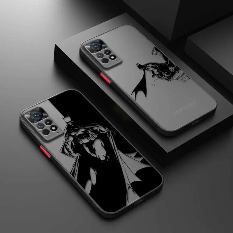 Batman-VS-Superman Matte Case For Xiaomi Redmi Note 11 12 12S 10 Pro 8 9 8T 11T 9S 10S 11S Cover for Redmi 12 10 K40 10C 9 12C