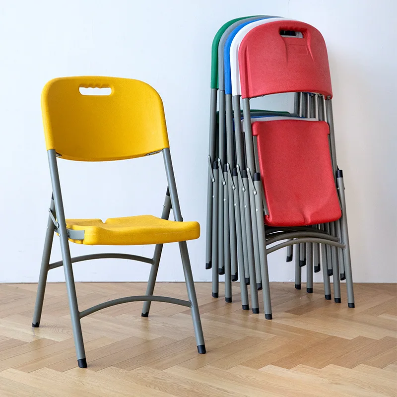 Minimalist Style, Portable, Thickened, A Variety of Styles with Optional Backrest Folding Chairs