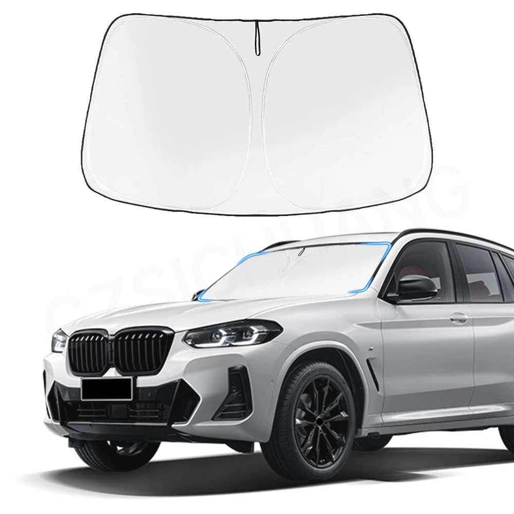 

Car Windshield Sun Shade Covers For BMW X3 2018 2019 2020 2021 2022-2024 Sunshade Visors Auto Front Window Interior Accessories