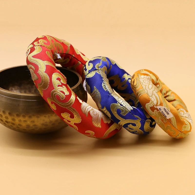 Tapete tibetano da bacia do canto para a ioga, mão himalaia martelada, meditação do Chakra, crença religiosa, budista, decoração home, cor do Rndom