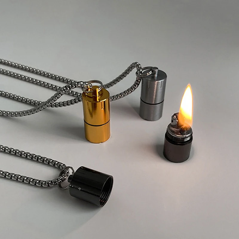 

Mini Keychain Torch Lighter Retro Cigarette Accessories Lighters Gifts Outdoor EDC Portable Surviv Tool