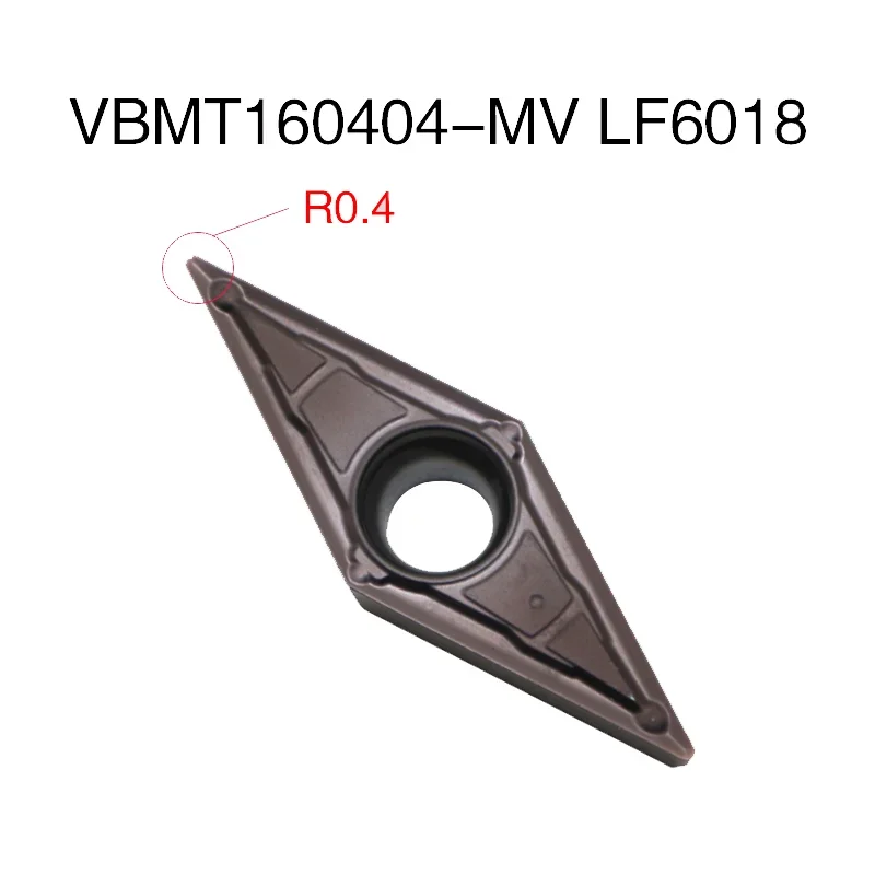 10pcs VBMT110304 VBMT110308 VBMT160404 VBMT160408 MV LF6018 LF6118 DESKAR 카바이드 인서트 CNC 선반 금속 커터 선삭 공구