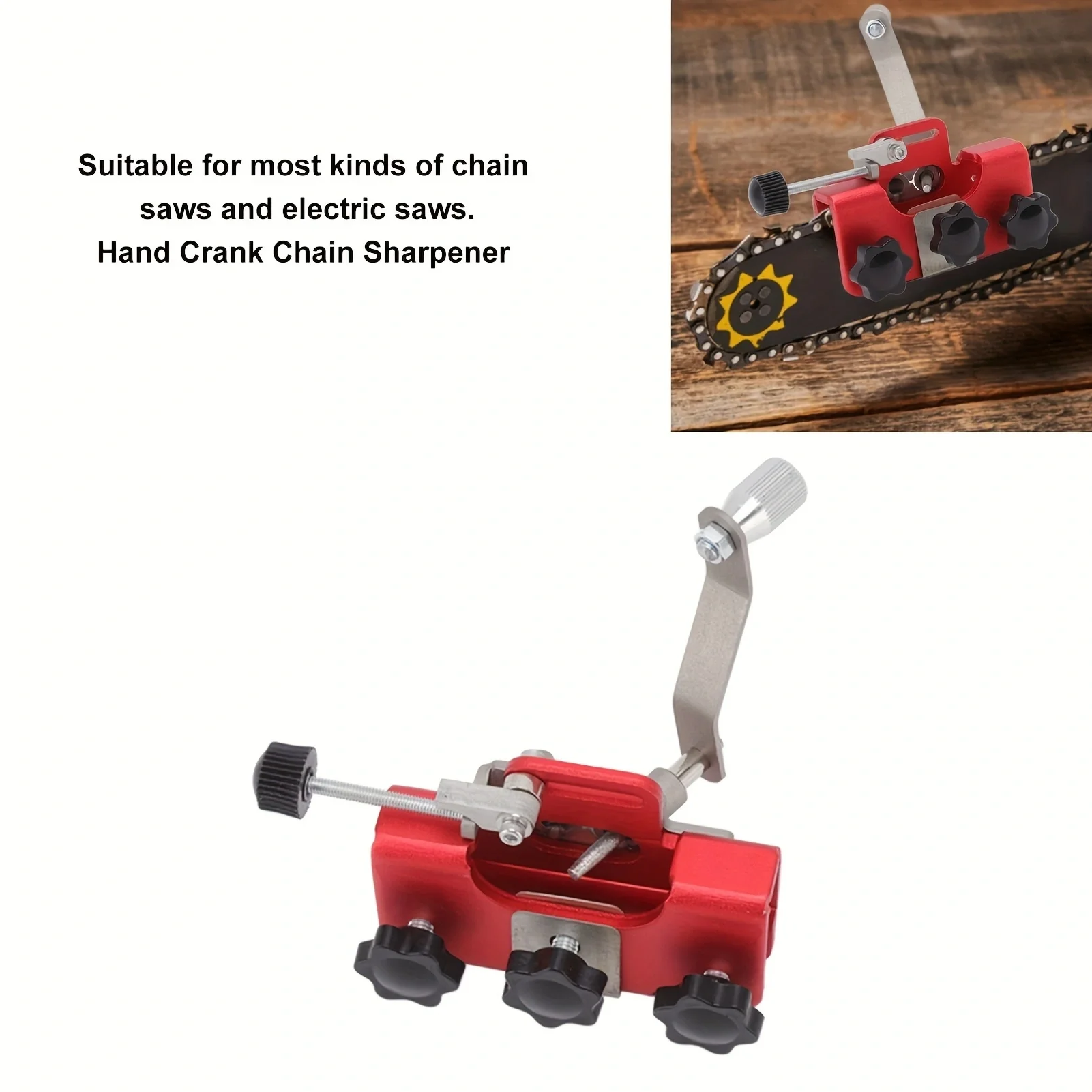 Portable Chainsaw Chain Sharpening Chainsaw Chain Sharpener Tool Woodworking Grinding Stones Electric Chainsaw Grinder Tool