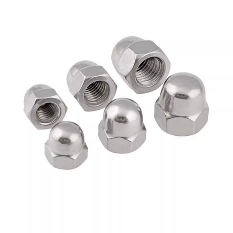 SS A2-304 Stainless Steel Acorn Nuts  DIN1587 Domed Cap Nuts for Furniture Automotive Decorative Use  M3 M4 M5 M6 M8 M10 M12