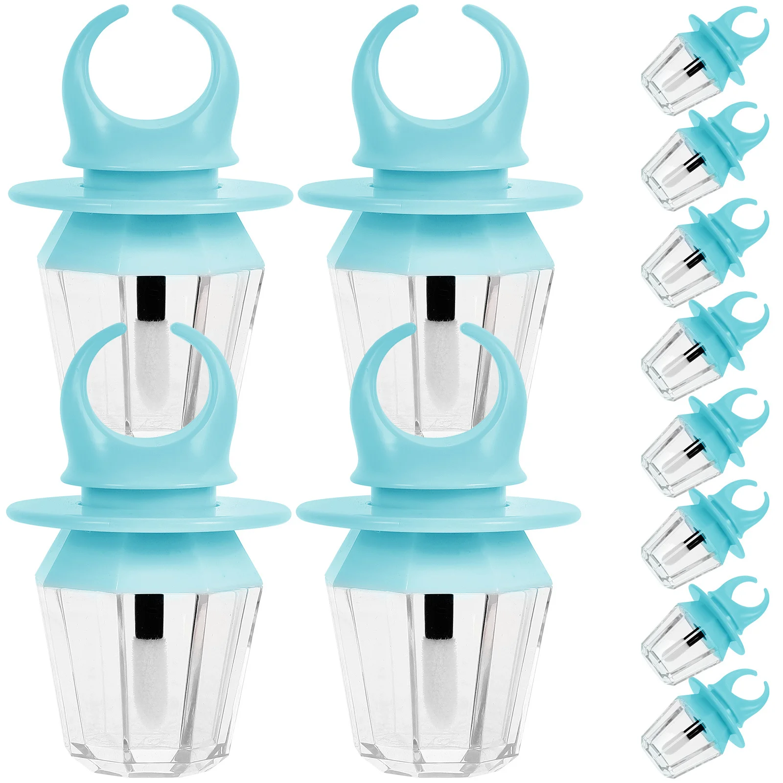 12 szt. Puste tubki na błyszczyk Wielokrotnego użytku Plastikowe pojemniki na balsam do ust Kompaktowe Przenośne Do przechowywania olejku do ust Kremu Materiały do samodzielnego tworzenia