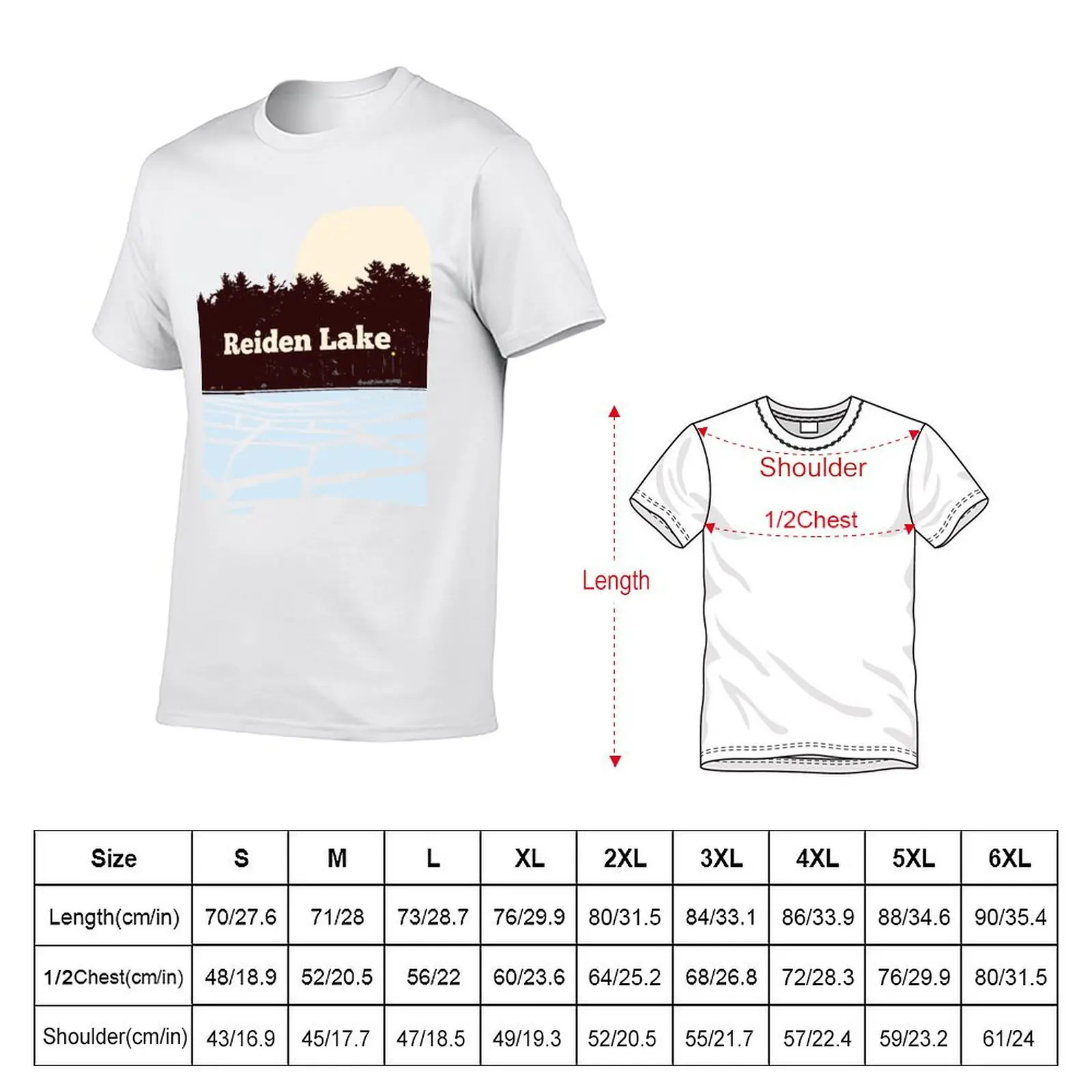 Reiden Lake (fringe) T-Shirt t shirt man cotton t shirt man casual T-Shirt