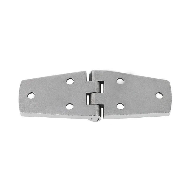 8PCS Stainless Steel Cast Door Strap Hinge with 6 Holes Mirror Polishing Marine Hinges Boat Hardware Parts Hinges-38X102MM