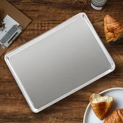 Aluminum Alloy Baking Tray Rectangular Oven Sheet for Pizza Bread Cake and Pastry Biscuit Roast Muffin Bread Bakeware Cake Pan