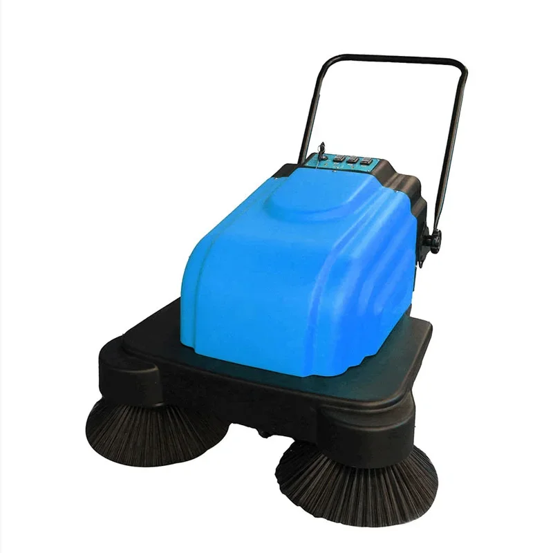 

power manual household hand push rubber wheel robot floor sweeper machine road sweeping for cleaning leaves dust debris brick