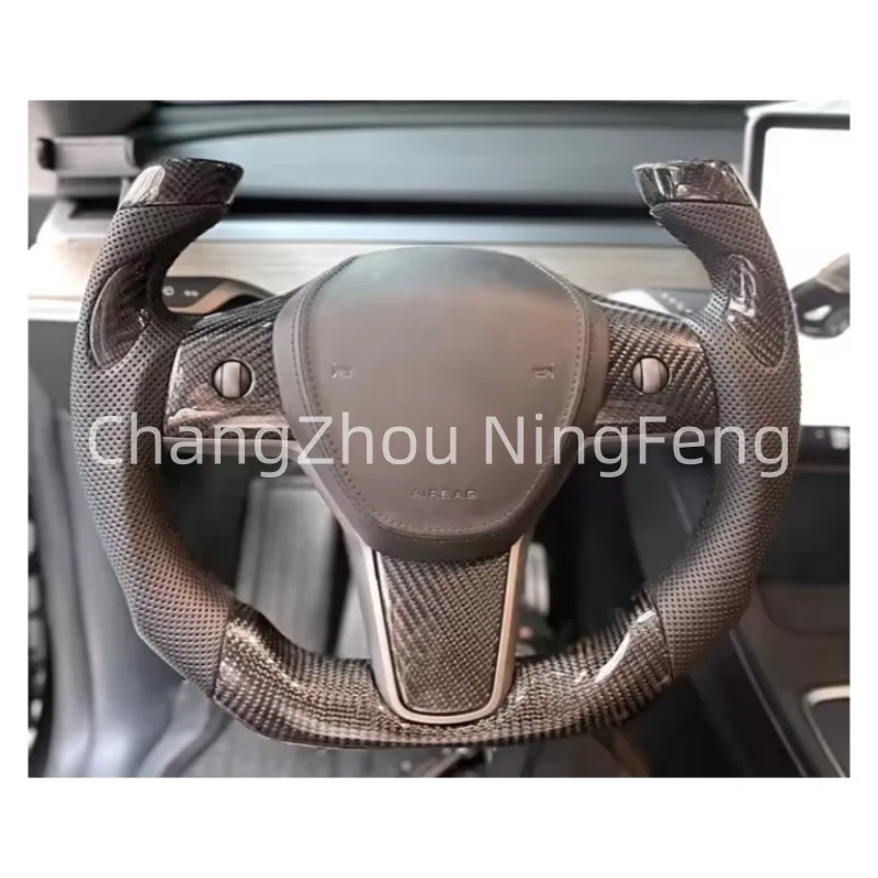 High Quality Hot Sale Wholesale Carbon Sports Steering Wheel Fits For Tesla Model 3/X/Y