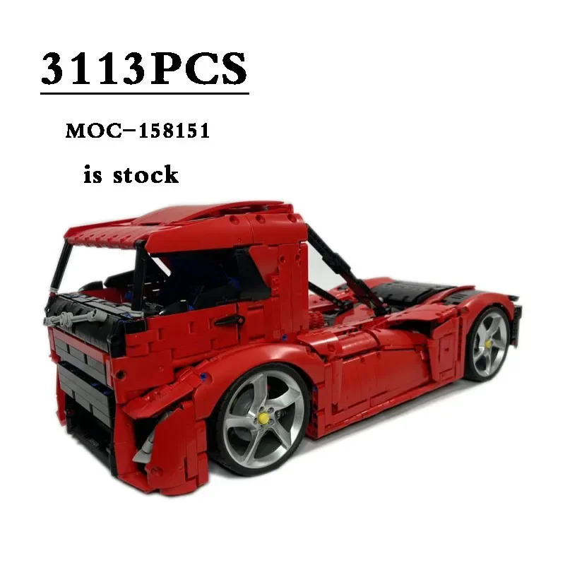 Neues MOC- 158151   Klassischer LKW Iron Knight Static Edition 3113 Teile, geeignet für 42143 Bausteine, Kinderspielzeug, Geburtstagsgeschenke