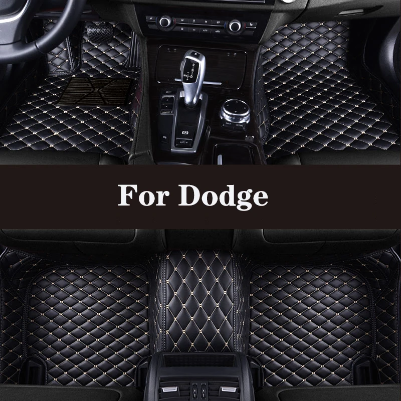 Full surround custom leather car floor mat for Dodge Dart Coolway Charger Durango Challenger  car interior car accessories