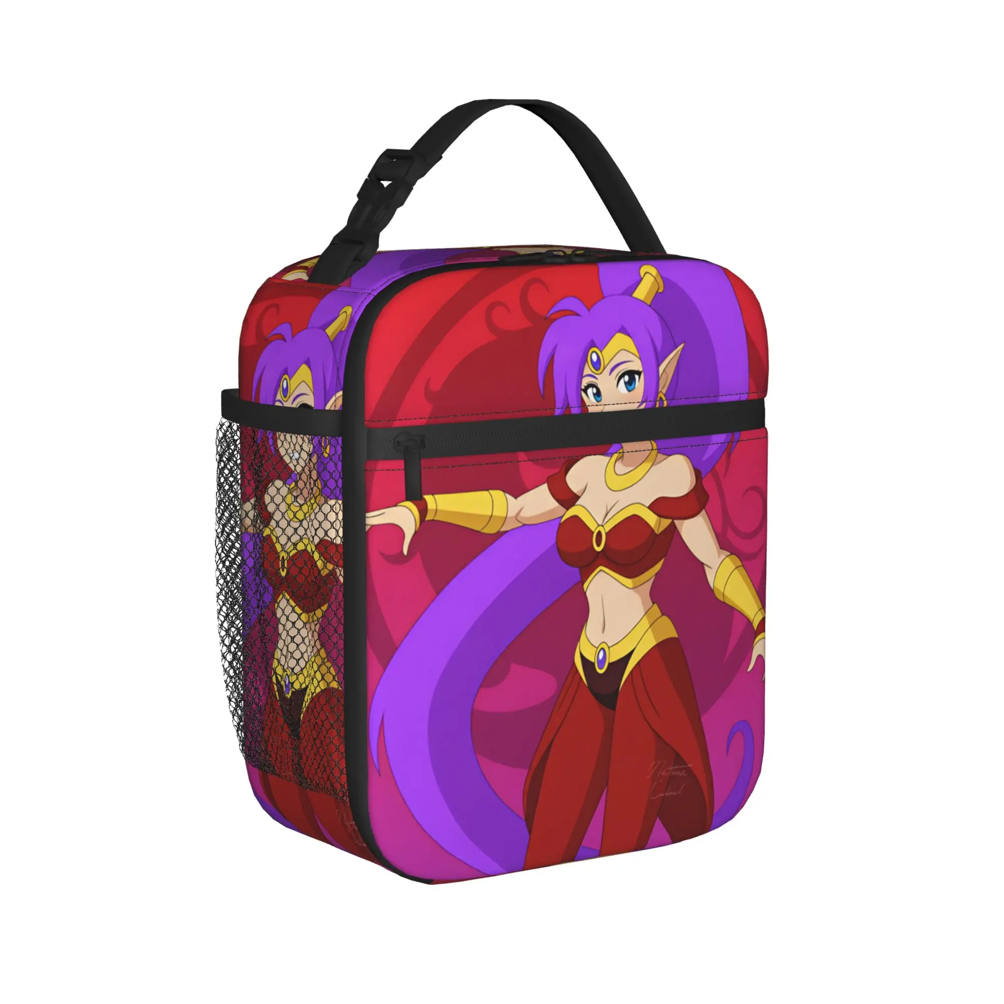 Shantae Half Genies  Lunch Bag  Casual Lunch Box Office Portable Insulated  Handbags For Child Oxford Graphic Design Cooler Bag