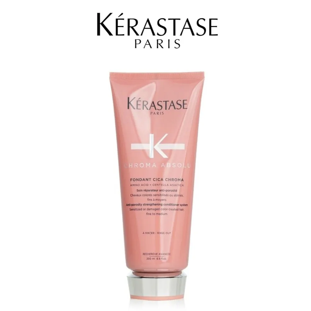 Acondicionador Kerastase Chroma Absolu Fondant 200ml/6.8oz, Para Cabello Dañado, Acondicionador Original, Tratamiento Capilar