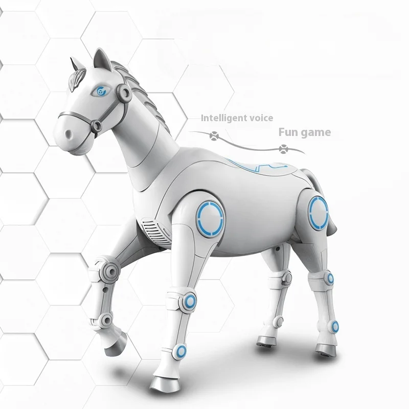 Intelligente Programmering Van Het Paard Met Afstandsbediening Zal Het Spraakgeactiveerde Robotspeelgoed Van Elektrische Pony 'S Lopen