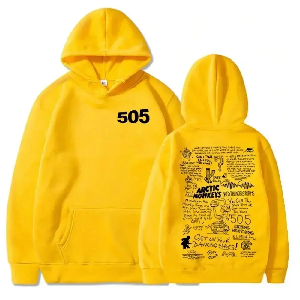 505 Sudadera con capucha Arctic Monkeys Música Sudadera con capucha Arctic Monkeys Merch Regalo para Arctic Monkeys Fan Jersey Tops Streetwear Unisex
