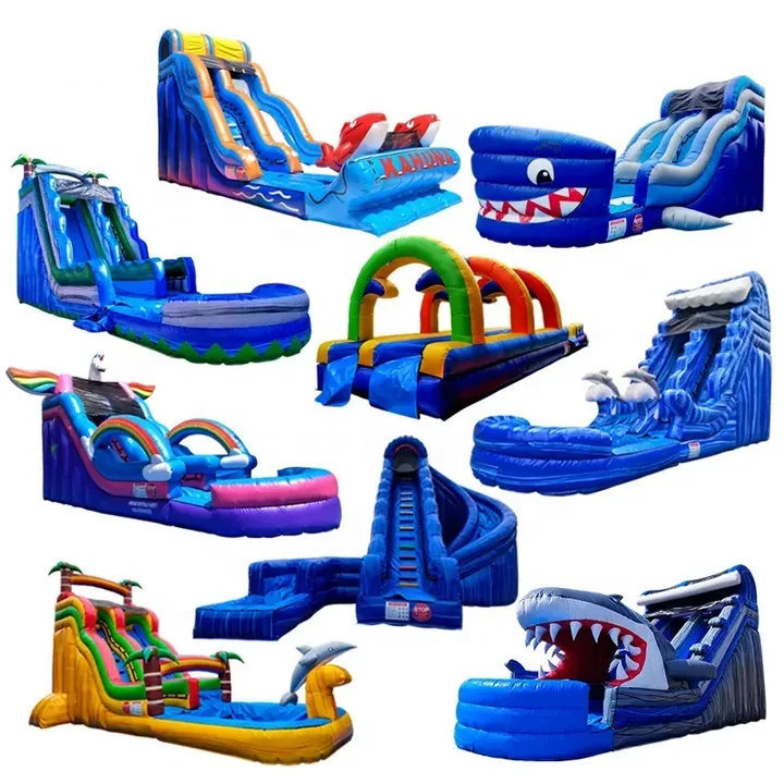 

Надувная водная горка для взрослых и детей, коммерческая, для улицы, с надувным батутом и воздуходувкой, из ПВХ.