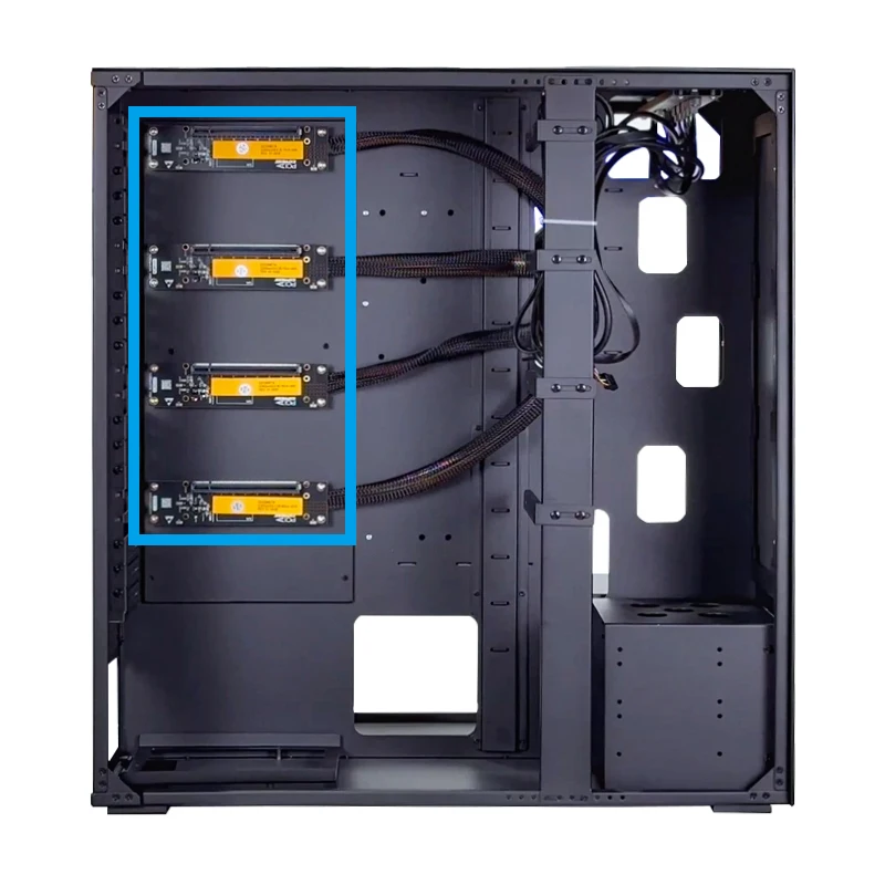 

WS04A GPU Workstation Chassis 4x RTX 4090 Water-Cooled Deep Learning Server Case